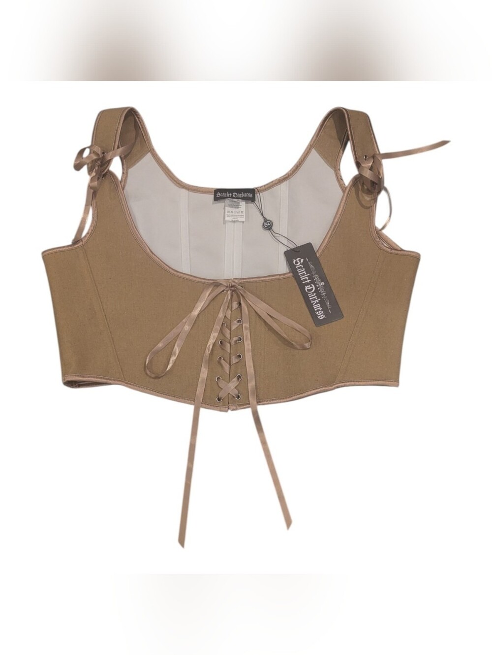 Scarlet Darkness NWT Tan Underbust Corset - Sz 16